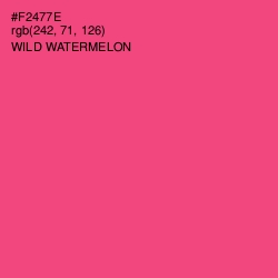 #F2477E - Wild Watermelon Color Image