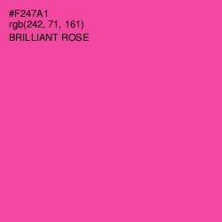 #F247A1 - Brilliant Rose Color Image