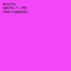 #F247F6 - Pink Flamingo Color Image
