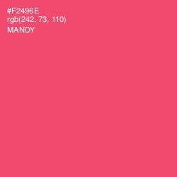 #F2496E - Mandy Color Image