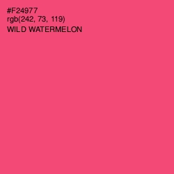 #F24977 - Wild Watermelon Color Image