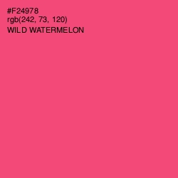#F24978 - Wild Watermelon Color Image