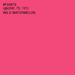 #F24979 - Wild Watermelon Color Image