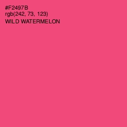 #F2497B - Wild Watermelon Color Image