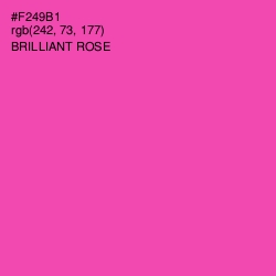 #F249B1 - Brilliant Rose Color Image