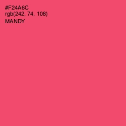 #F24A6C - Mandy Color Image