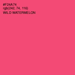 #F24A74 - Wild Watermelon Color Image