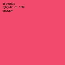 #F24B6C - Mandy Color Image