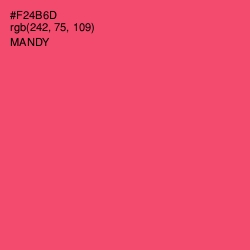 #F24B6D - Mandy Color Image