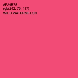 #F24B75 - Wild Watermelon Color Image