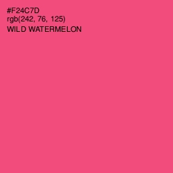 #F24C7D - Wild Watermelon Color Image