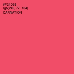 #F24D68 - Carnation Color Image