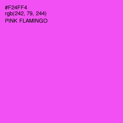 #F24FF4 - Pink Flamingo Color Image