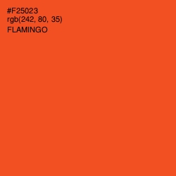 #F25023 - Flamingo Color Image