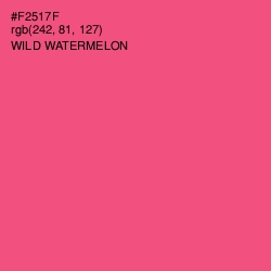 #F2517F - Wild Watermelon Color Image