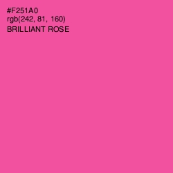#F251A0 - Brilliant Rose Color Image