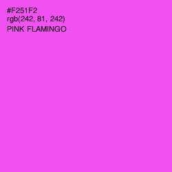 #F251F2 - Pink Flamingo Color Image