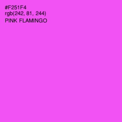 #F251F4 - Pink Flamingo Color Image