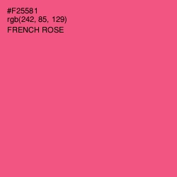 #F25581 - French Rose Color Image