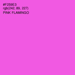 #F259E3 - Pink Flamingo Color Image