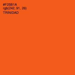 #F25B1A - Trinidad Color Image
