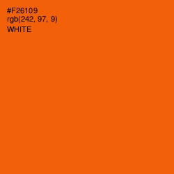 #F26109 - Blaze Orange Color Image