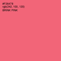 #F26478 - Brink Pink Color Image