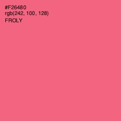 #F26480 - Froly Color Image