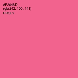 #F2648D - Froly Color Image