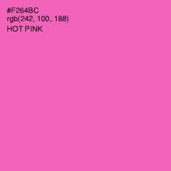 #F264BC - Hot Pink Color Image