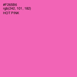 #F265B6 - Hot Pink Color Image