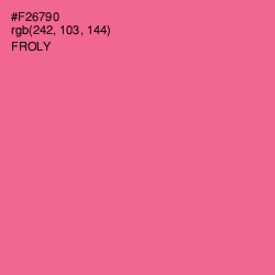 #F26790 - Froly Color Image