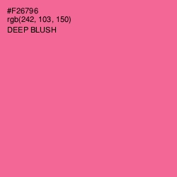 #F26796 - Deep Blush Color Image