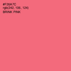 #F26A7C - Brink Pink Color Image