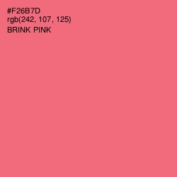 #F26B7D - Brink Pink Color Image