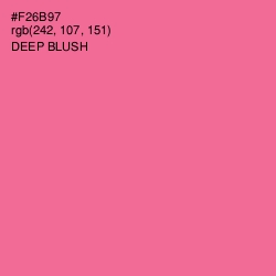#F26B97 - Deep Blush Color Image