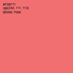 #F26F71 - Brink Pink Color Image