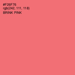 #F26F76 - Brink Pink Color Image