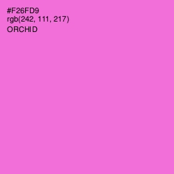 #F26FD9 - Orchid Color Image