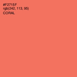 #F2715F - Coral Color Image