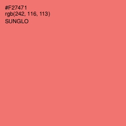 #F27471 - Sunglo Color Image
