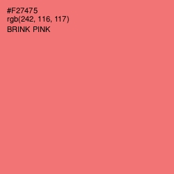 #F27475 - Brink Pink Color Image