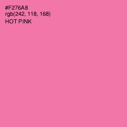 #F276A8 - Hot Pink Color Image