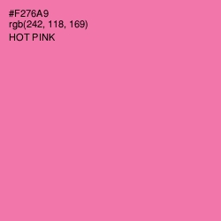 #F276A9 - Hot Pink Color Image