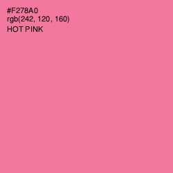 #F278A0 - Hot Pink Color Image