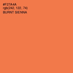#F27A4A - Burnt Sienna Color Image