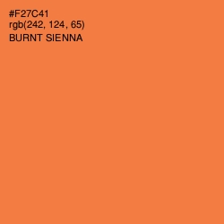 #F27C41 - Burnt Sienna Color Image