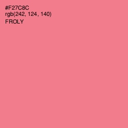 #F27C8C - Froly Color Image
