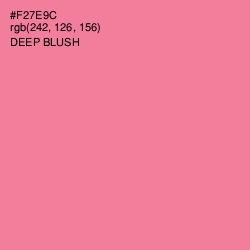 #F27E9C - Deep Blush Color Image