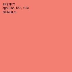 #F27F71 - Sunglo Color Image